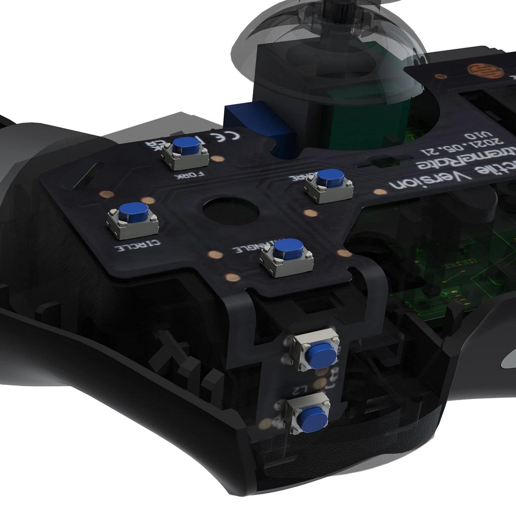 eXtremeRate Tactile Clicky Kit for PS4 Includes Shoulder Dpad Custom Flash Shot Button Stop Flex and Mouse Click Kit for PS4 Controller Controller,
