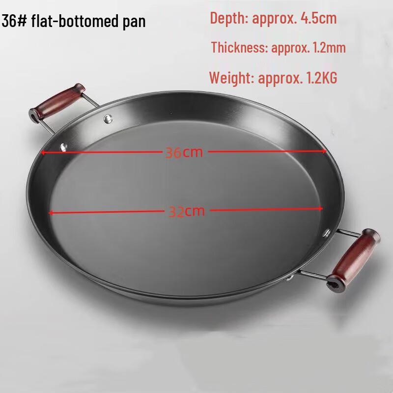 Wrought Iron Flat Bottom Pancake & Teppanyaki Pan