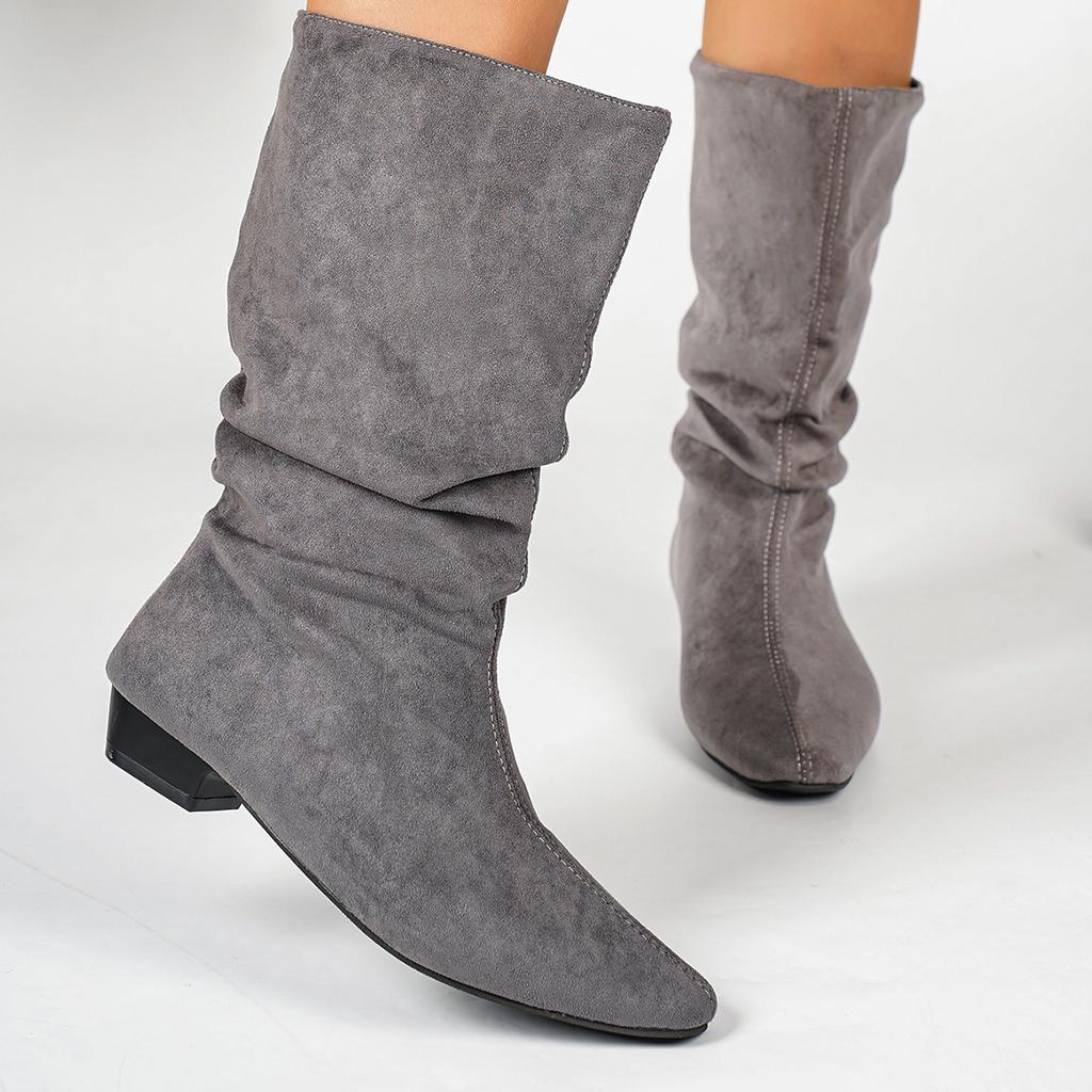 Anti-slip Shoes - New Style, Large Size, Fashionable Boots, Flat Bottom, Long Boots, Women's Shoes