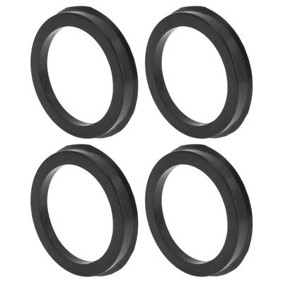 INFINAUTO Wheel Hub Centric Ring OD 72.1mm To ID 57.1mm Wheel Center Shaft Shock Absorption Hub Ring Plastic Black Durable