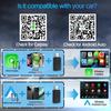 2 In 1 Wired To Wireless Carplay Adapter for IOS Android Wi-Fi 6 Bluetooth 5.4 Auto Smart USB Dongle Plug and Play Carplay Wireless Adapter
