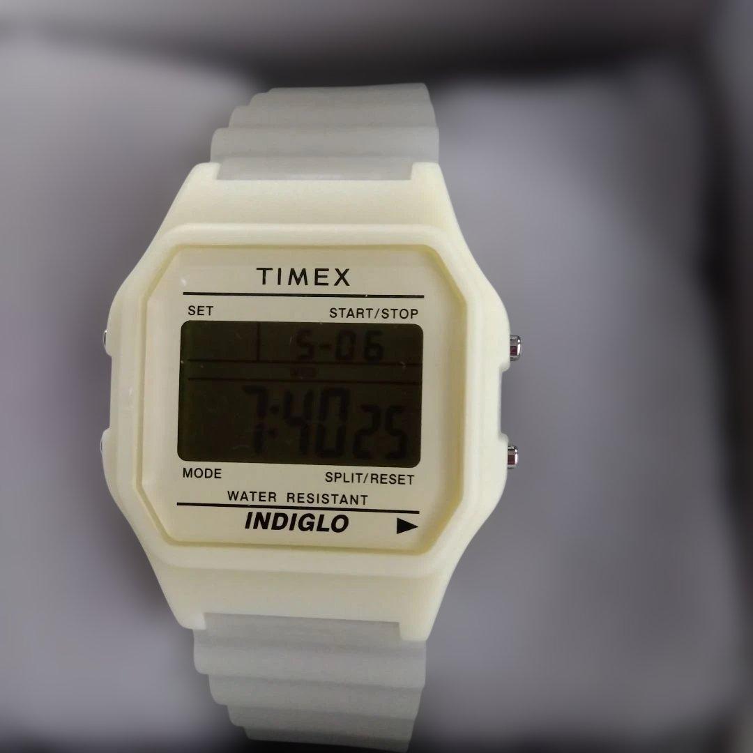 TIMEX INDIGLO white watch