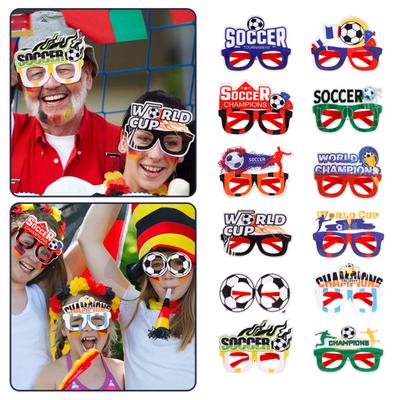 Lunettes de Fan de Football Lunettes de Compétition de Football Accessoires de Photobooth Lunettes de Fête pour Anniversaires sur le Thème du Football Fêtes Sportives
