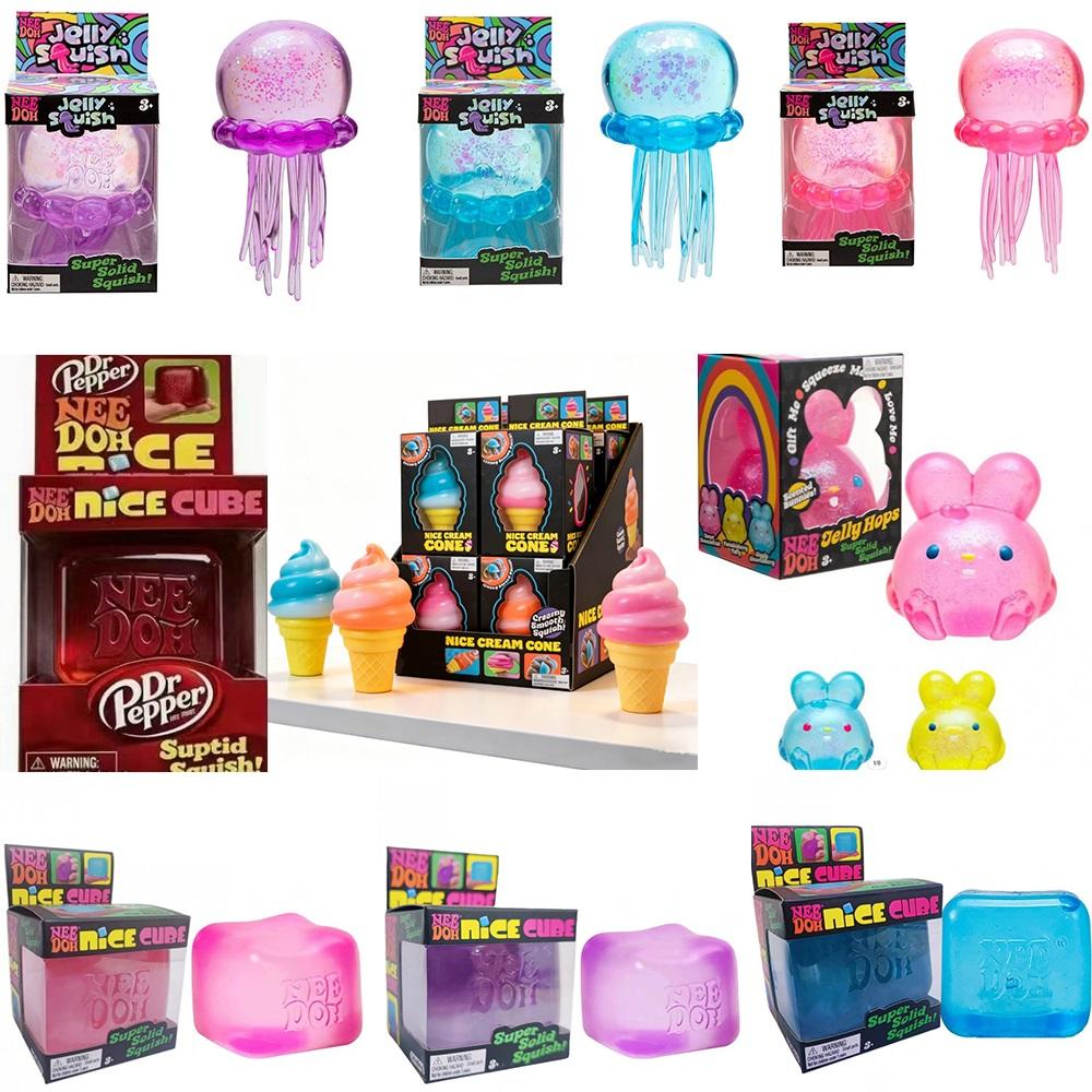 Bai Fen Bai Toys Cream Needot Stress Relieving Toys Playsets Pinch Music Simulation Jellyfish Rabbit Maltose Cube Ice Press Toys Playsets Stress Relieving Interactiv