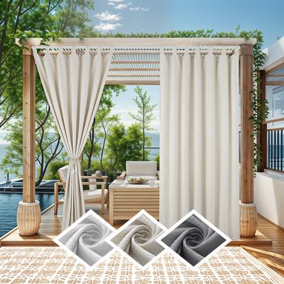 Outdoor Jacquard Waterproof Curtains Velcro Hanging Climbing Finished Curtains Curtains