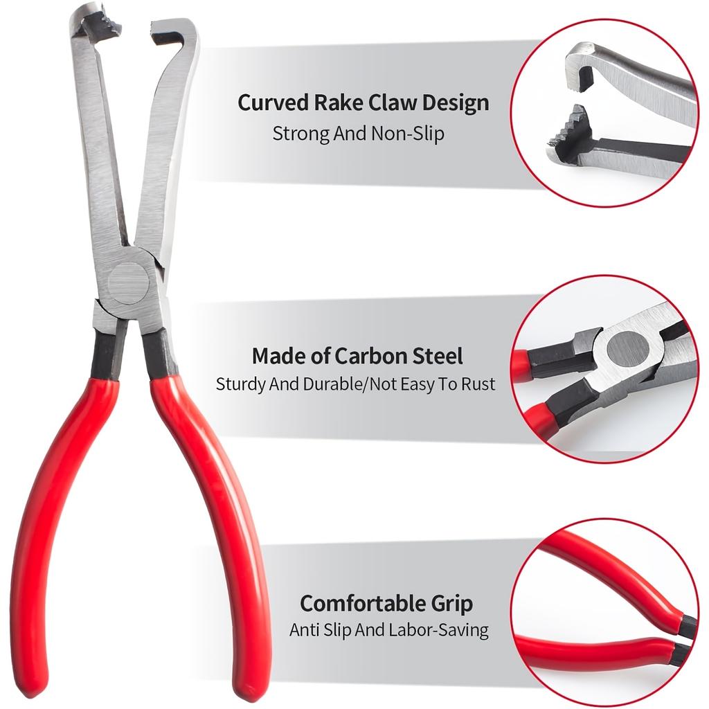 6pcs Electrical Disconnect Pliers for Cars, Automotive Electrical Plug Connector Disconnect Tool and Connector Separator