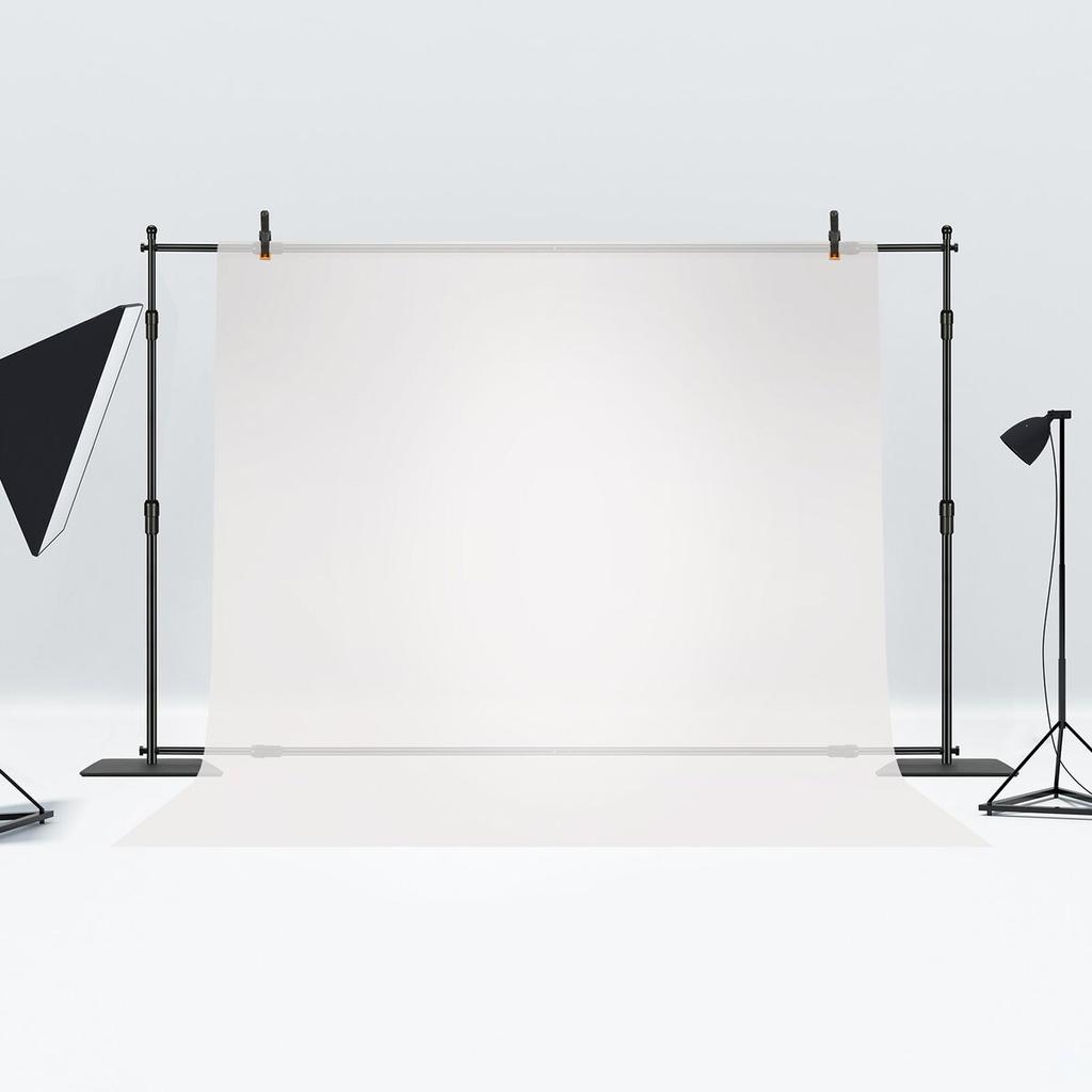 10ft X 10ft Pipe and Drape Kit, Heavy Duty Backdrop Stand with Carbon Steel Base, Adjustable Backdrop Support with 6 Clamps and A Carry Bag for