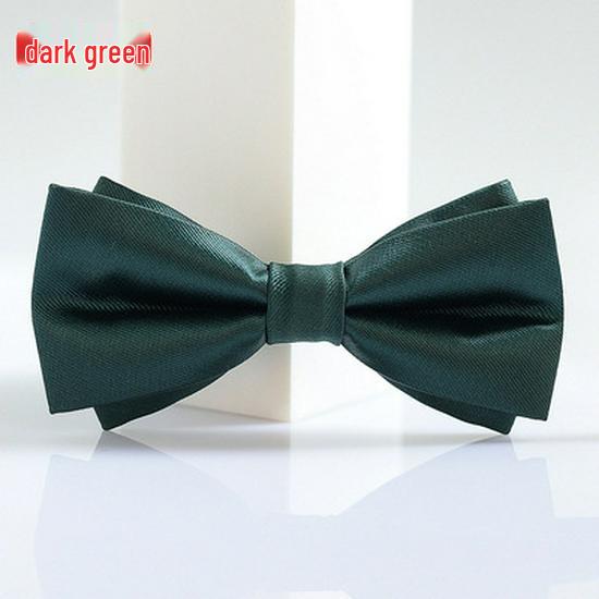 

Чоловічий формальний та повсякденний галстук-метелик для весіль, вечірок та бізнесу - Ідеально підходить для нареченого або дружби темно-зелений колір
