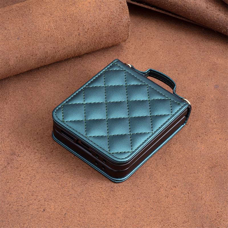Cover Galaxy Z Flip5 SM-F731B Phone Case for Samsung Galaxy Z Flip6 Flip 4 3 5G Funda Etui Geometric Folding Protect Case Shells