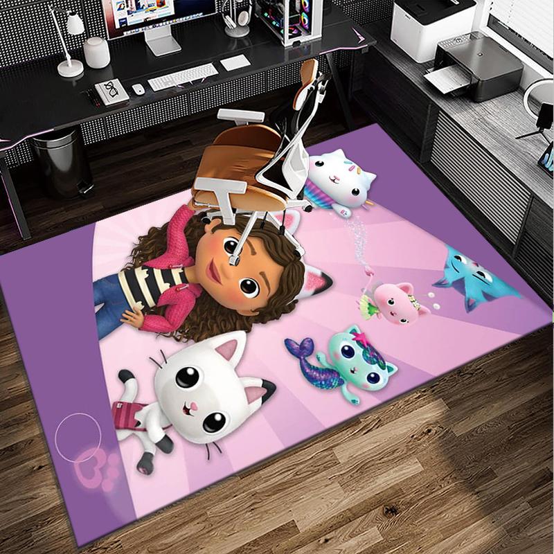 Colorful Friends Dollhouse Office Rug Chair Mat, Game Carpet, Suitable for Front Door, Bedroom, Living Room, Desk, Holiday Gift