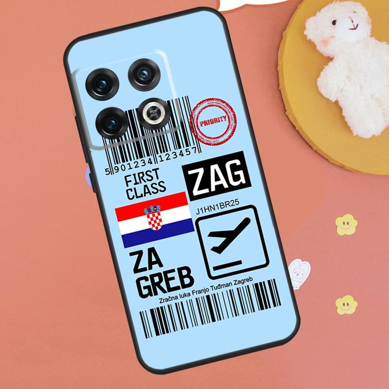 Croatia Flag Case For OnePlus 13R 12R 10R 13T 15 13 12 11 10T 8T Nord CE 4 3 2 Lite N20 N30 Nord 5 Funda