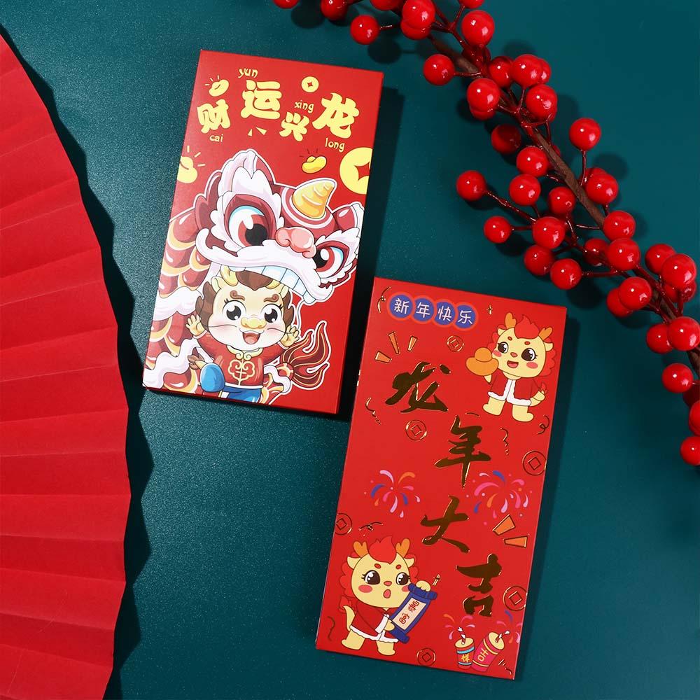 2024 New Year Packet Red Envelope Luck Money Bag Money Bags Money Pocket  Celebration Party