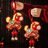 Chinesisches Frühlingsfest 2026 Jahr des Pferdes Türschmuck - Löwentanz DIY Hängende Dekoration Zubehör
