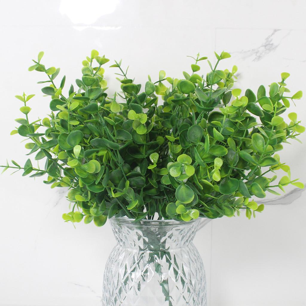 Plant Eucalyptus Green Artificial Waterresistant Foliage For Home Interior