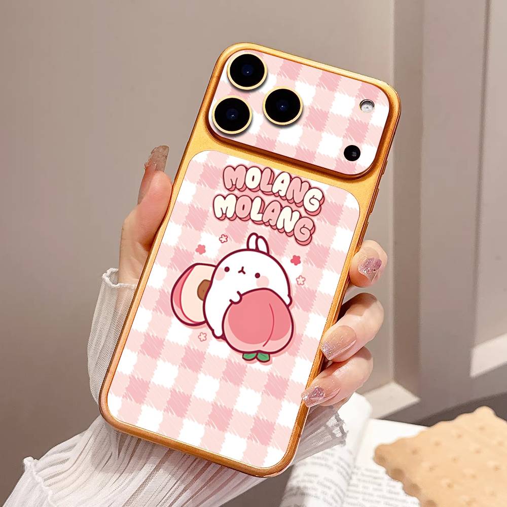 Kawaii Cute Rabbit M-MolangS Anime Protective Back Wrap Skin Decal Sticker For IPhone 17 Pro 17 Pro Max