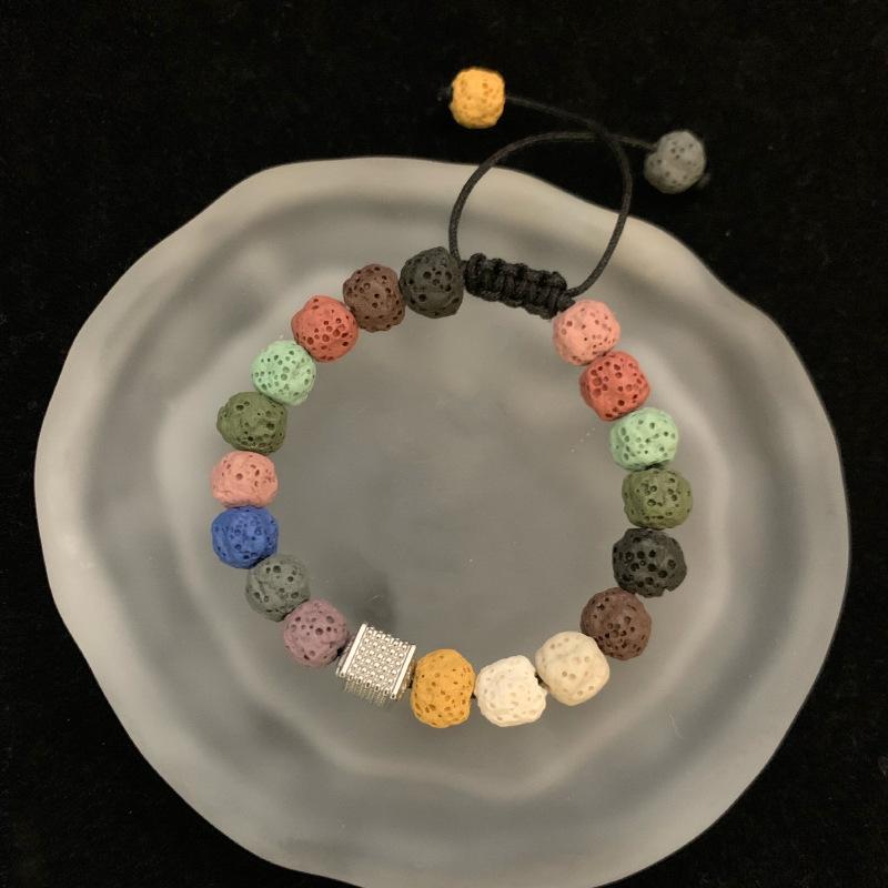 JYL TS Bracelet  Map Stone Faceted Style Channels Adventure & Luck rhombus geometric стальной розовый
