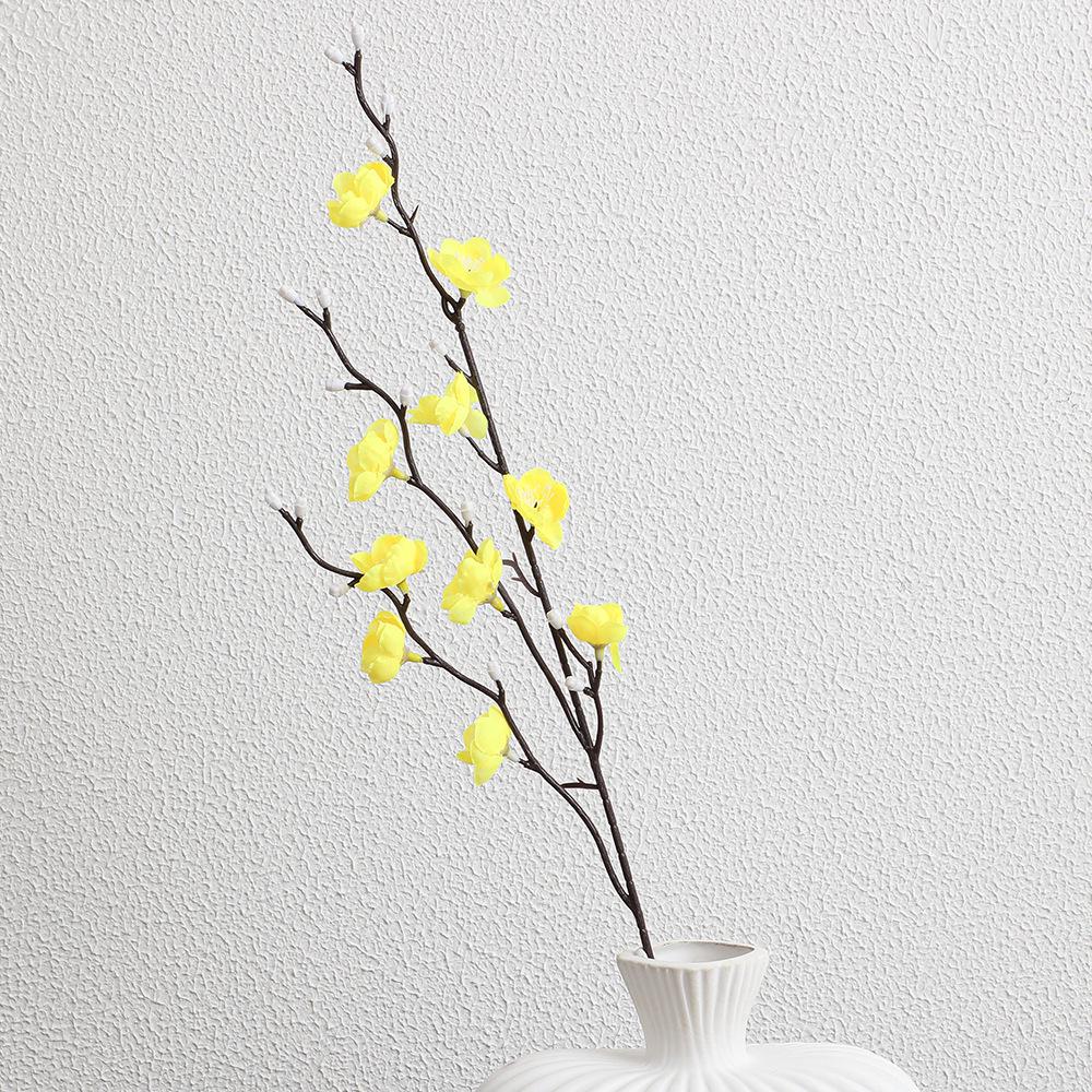 55CM White Plum Blossom Artificial Flower - Chinese Style Home Decor Ornament