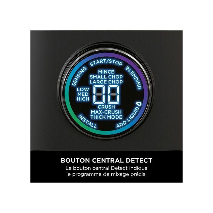 Mixeur Ninja Detect Power Blender Pro 1200W - 2-en-1 - 2L - 15 Modes - 10 Vitesses - Noir