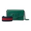 Gucci Horsebit 1955 Leather Chain Shoulder Bag In Green For Women Daily Use