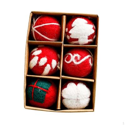 Boules de Noël en Gros Ornements Boules en Feutre Xmas à Suspendre pour les Fêtes