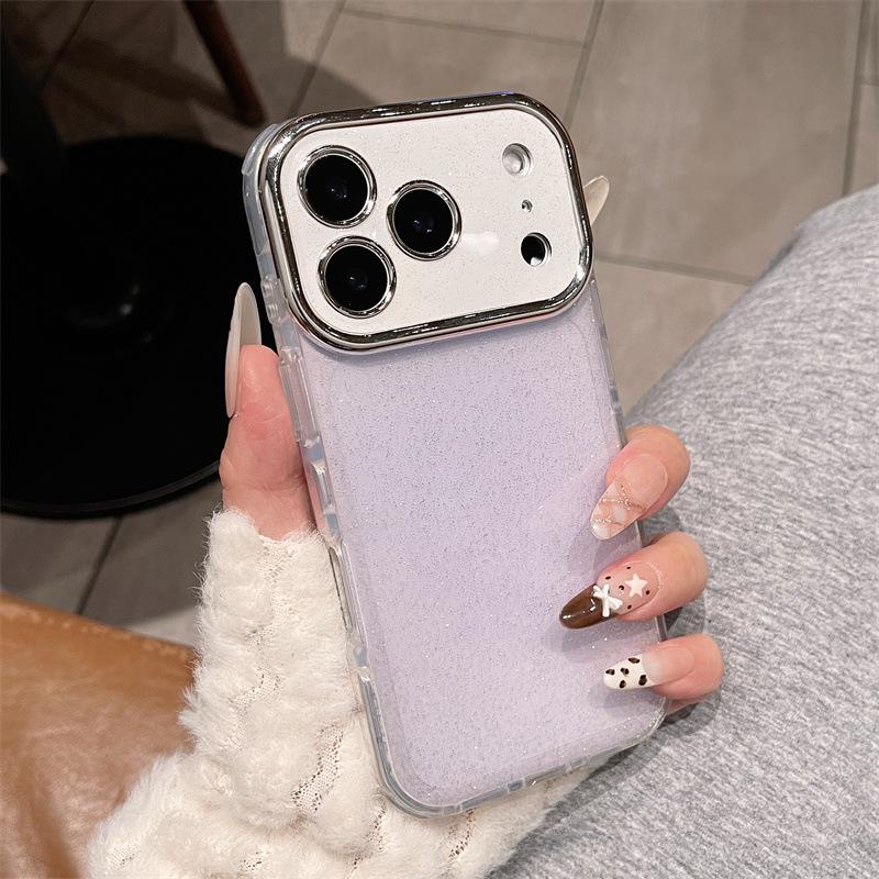 iPhone 14/15/16 Pro Max Glitter Gradient Protective Case with Precise Cutouts
