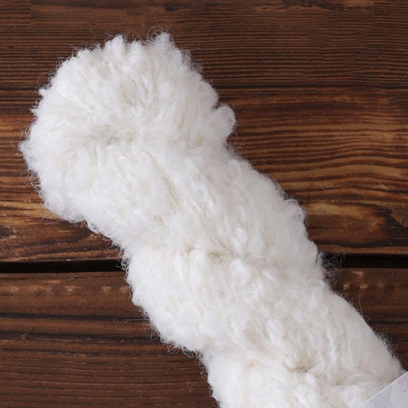 Wool Circle Solid Color Yarn Hand Woven Diy Scarf Hat Sweater Medium Thick Merino Wool Thread Soft And Comfortable Fluffy