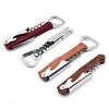 Multifunctional Wooden Wine & Beer Opener with Seahorse Knife and ABS Puller