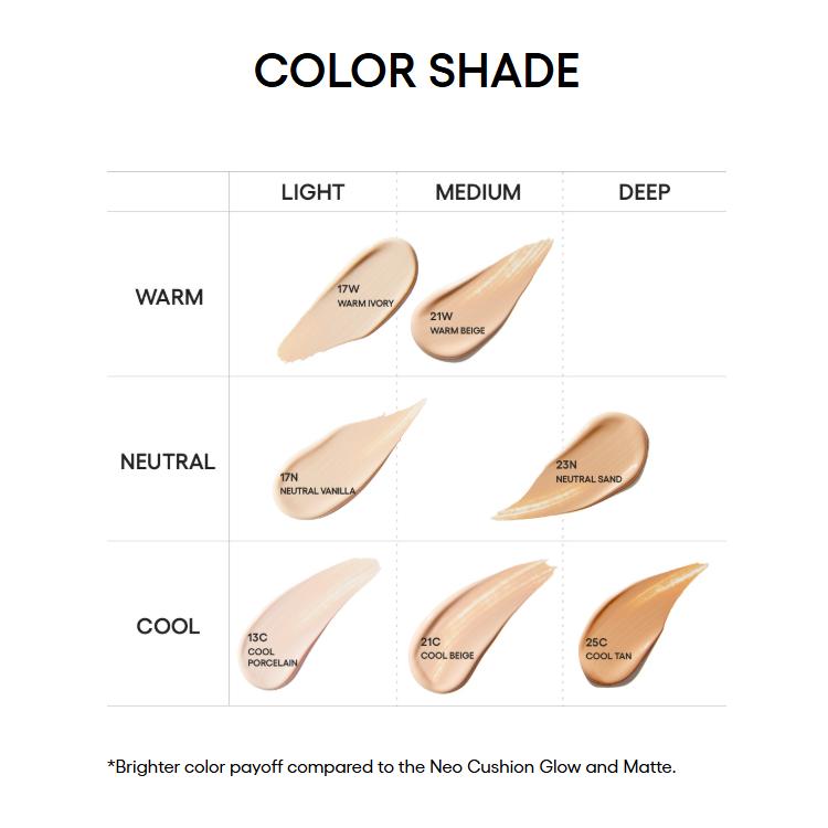 LANEIGE All New Neo Glow Cushion 15g ( Main, With Refill, Only Refill) (22 Options)