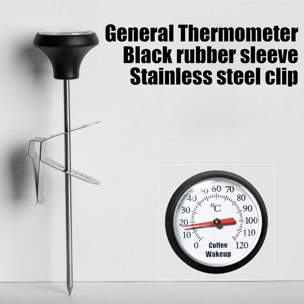 Coffee Temperature Gauge with Clip Instant Read Food and Drink Thermometer for Chocolate Milk Foam Hot Beverages  Home Cafe