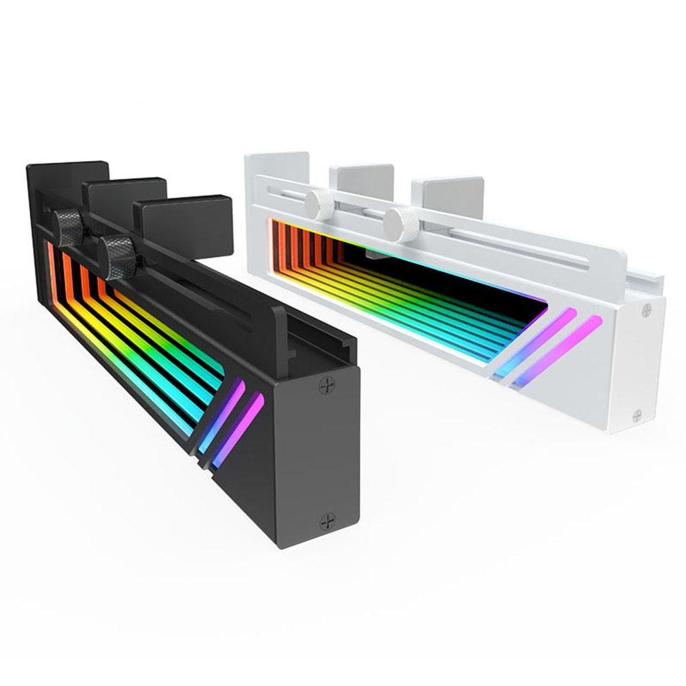 ARGB GPU Video Card Support Adjustable 5V 3PIN Graphics Video Card Holder Anti-drop Magnetic Anti-skid Base for Desktop Computer