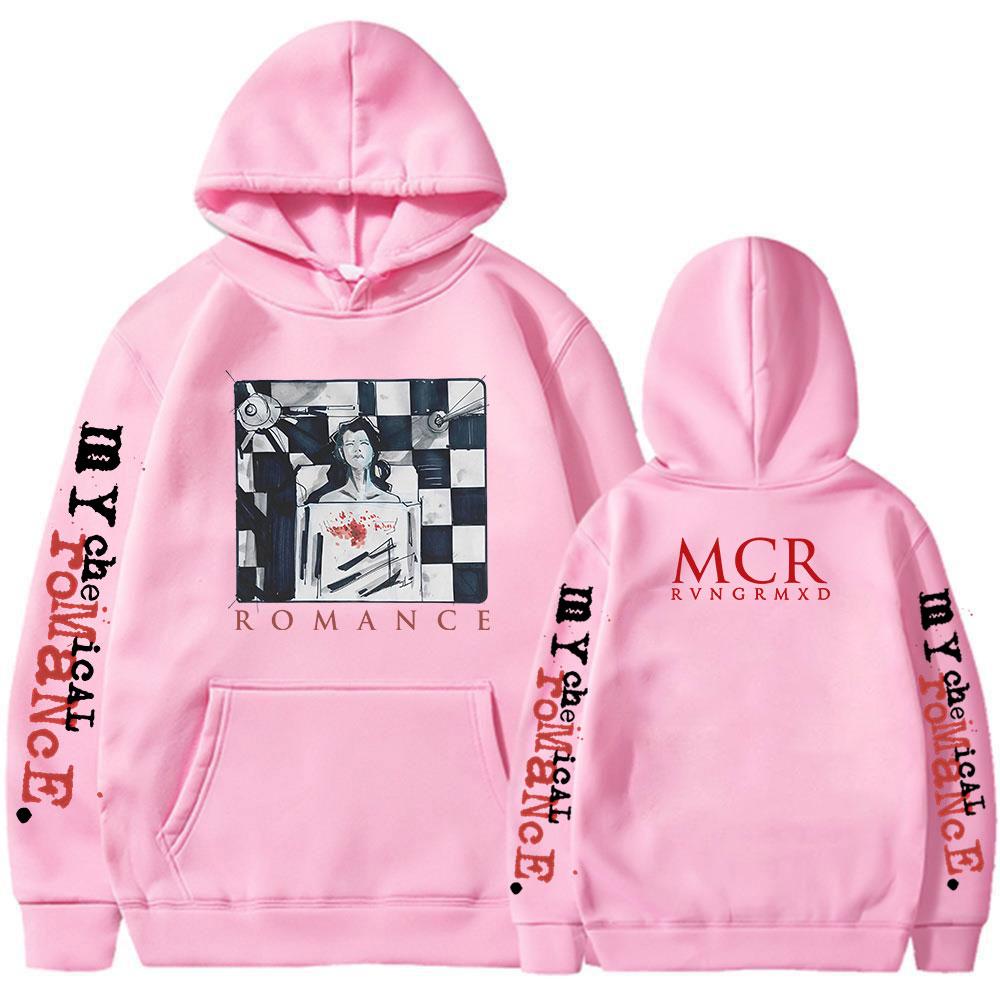 Band My Chemical Romance MCR Hoodies The Black Parade Punk Gothic Vintage Sweatshirt Men's Women Oversized Pullovers Streetwear