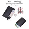 Carbon Fiber Rfid Blocking Men ID Credit Card Holders Wallet Leather Metal Business Bank CreditCard Cardholder Case Carteras