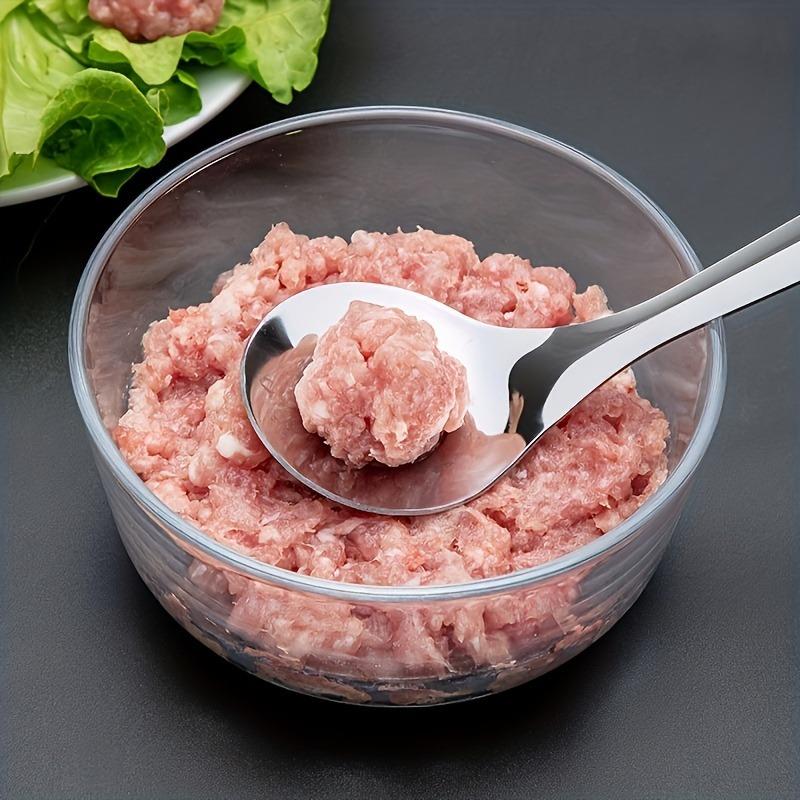 Stainless steel Rice-meat dumplings machine with long handle - non sticky, Rice-meat dumplings spoon squeezes the meatball spoon