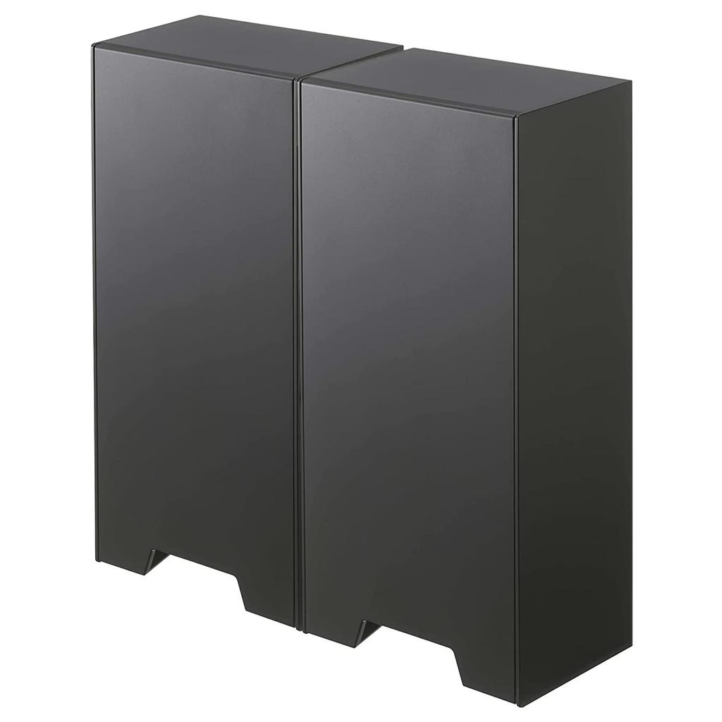 Yamazaki Jitsugyo 3D Mask Storage Case Set of 2 Mask Case Mask Storage Magnet Black 5782 X 2 Two-Way