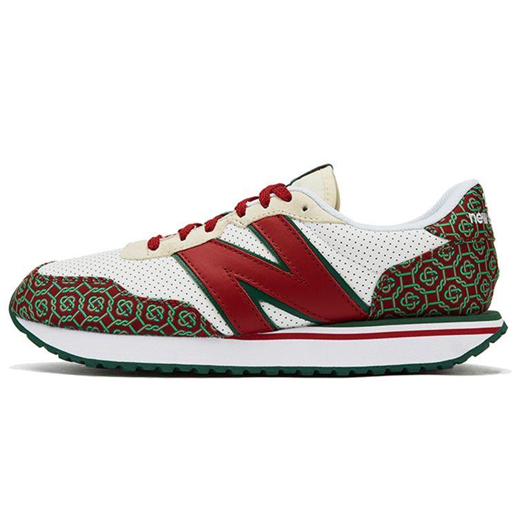 Casablanca x New Balance 237 Красные Монограмма Унисекс Кроссовки Черно-белые MS237CBB 42