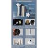 Vertical axis five blade wind turbine three-phase permanent magnet generator model windmill