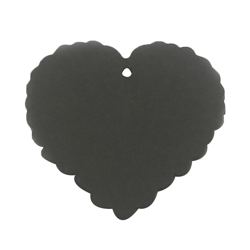 

100 шт. Крафт-бумага Сердцевидная Однотонная Пустая Бирка Ювелирный Подарок Открытка Дом Свадебная Вечеринка DIY Декоративные Аксессуары чёрный