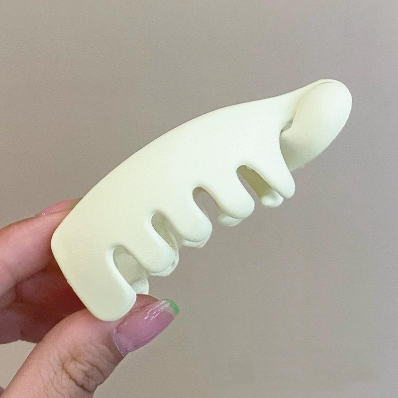 

Матовые банановые зажимы для волос для женщин Вертикальный витой зажим Корейская мода Фиксатор для высокой прически Аксессуар для волос