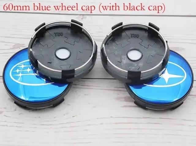 4PCS 60mm Car Wheel Center Covers Tire Hub Caps Emblem for Subaru XV WRC WRX BRZ FORESTER TRIBECA IMPREZA LEGACY OUTBACK STI X777