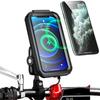 Vodotěsné pouzdro na mobilní telefon s držákem na motorku s bezdrátovým nabíjením, nastavitelné