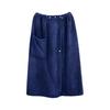 Wrap Towel for Adults Pool Towel 80 X 140cm Length Microfiber Rolled Towel Large Plain Water Absorbent Soft Fluffy Fluffy After Bath (Navy)