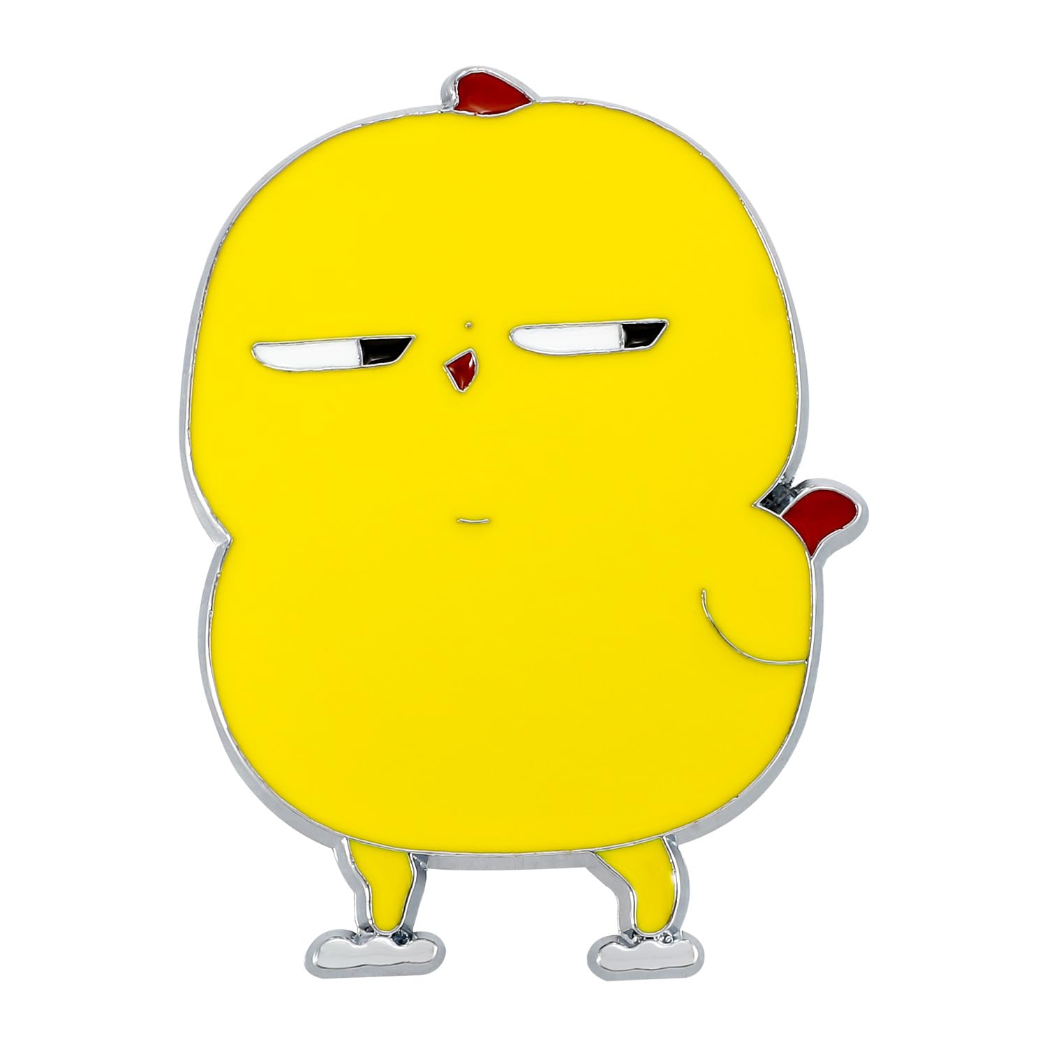 Koongloong Sticker Chick Car Bird Emblem 3D Cute Decoration Chicken жёлтый