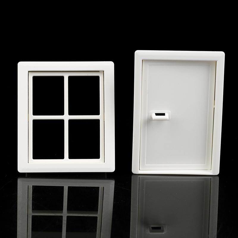 Mini dom, willa, plastikowe drzwi i okna, modelowanie i dekoracja domu