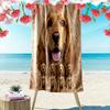 Serviette de plage imprimée Cocker Américain, Grande Serviette Douce à Séchage Rapide pour Plage, Camping, Natation