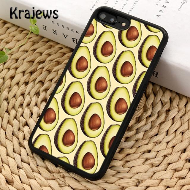 

Krajews avocado Pattern Soft Phone Case Cover For iPhone 16 15 SE2020 14 6 7 8 plus 11 12 13 pro max coque Shell Fundas iPhone 6 6s