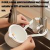 2 IN 1 Kitchen Sink Strainer Stopper One-click Opening Hanging Filter Basket Dishwasher Sink Strainer Quickly Drain Storage Tool