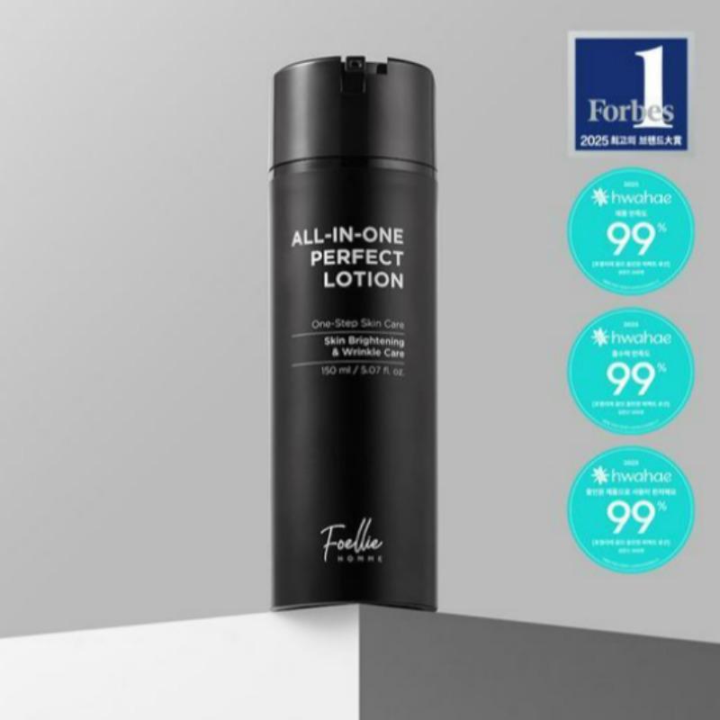 Foellie Homme 5 in 1 Brightening & Anti-Wrinkle All-in-One Lotion for Men 150ml