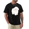 Cute Maltese Tshirt Holiday Simple Tee Shirt