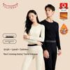 Tulanduo Men's 7A Anti-bacterial Lyocell Cashmere Thermal Underwear Set