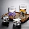 Fuji Mountain Drinking Cup Retro Japan Style Glass Cup Hand Made Teacup Whiskey Glass Tibetan Mountain Cup Water Glass Durable